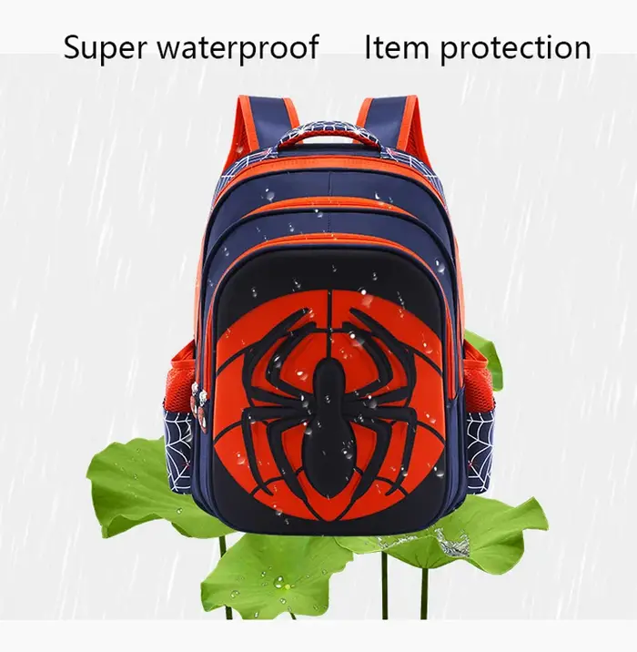 Spider sac à dos + trousse à crayons ensemble pour garçons sac d'école primaire pour enfants sac