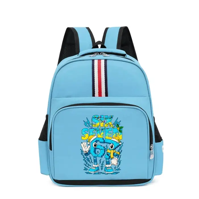 Sac à dos étanche Six Seven 6 7 cerveau italien dessin animé sacs primaires enfants Meme 67 sac à dos pour la maternelle garçons filles cadeau