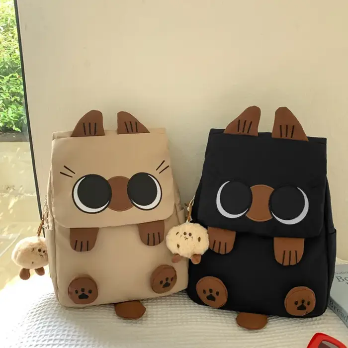 Sac à dos chat siamois pour étudiant