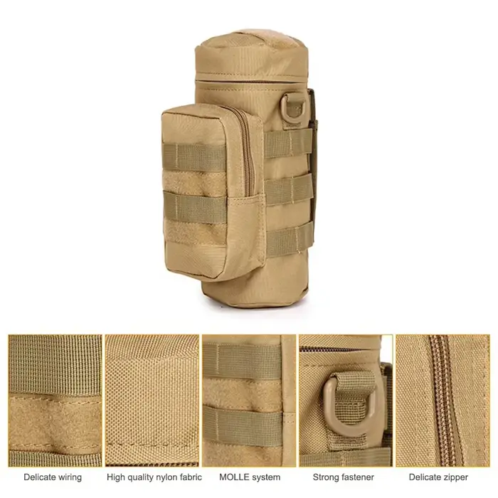 Tactique Molle bouteille d'eau sac support de pochette voyage en plein air Camping randonnée cyclisme pêche chasse