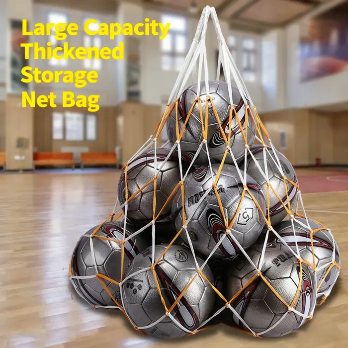 Sac de transport pour ballons de sport grande capacité : Sac tissé robuste pour football et basketball (sans ballon)