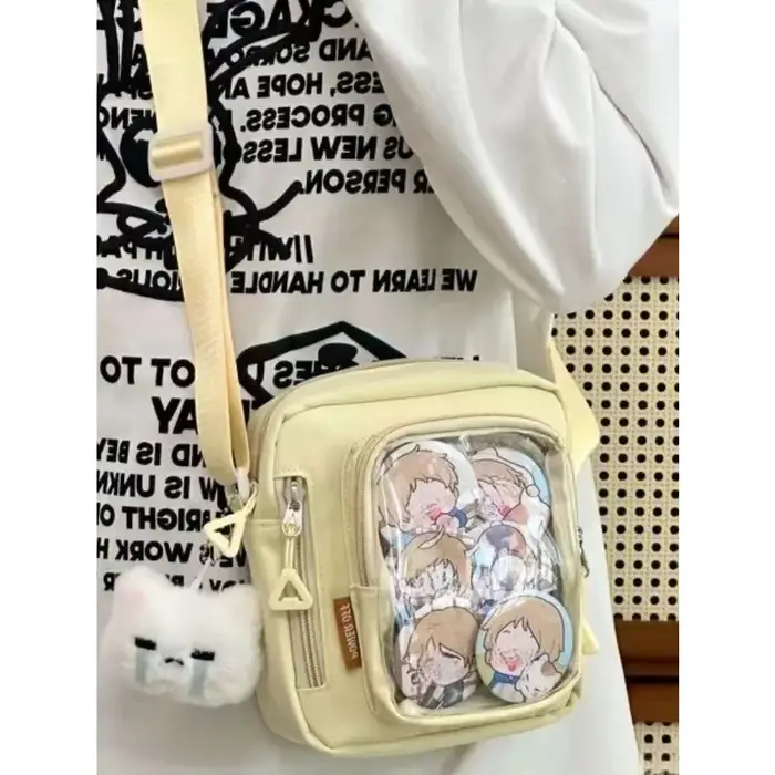 Mini Itabag femmes coréennes décontracté sacs à bandoulière poche transparente petit sac