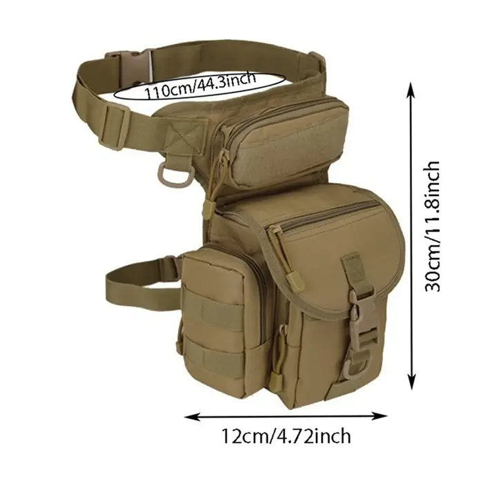 Sac de jambe tactique pour hommes