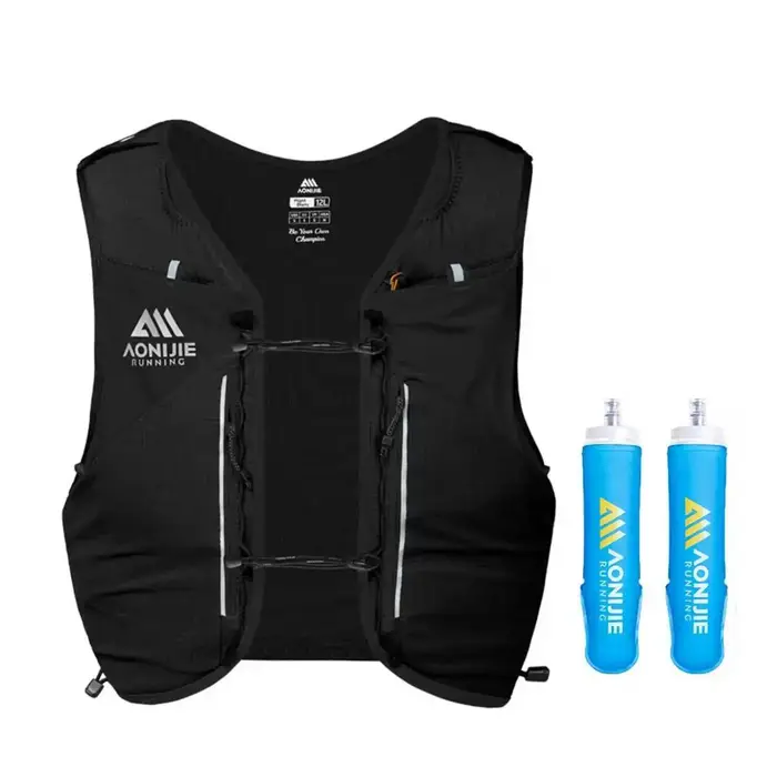 Sac à dos de trail léger AONIJIE Upgrade MB 12L avec plusieurs compartiments de rangement et porte-bâton pour la