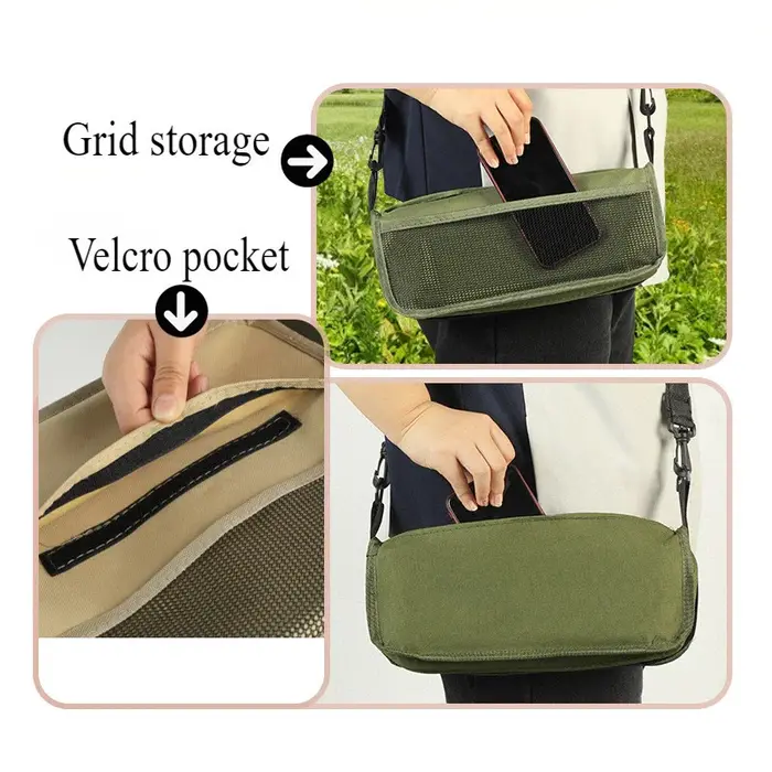 Tabouret pliant portable léger avec sac pour voyage, camping et randonnée