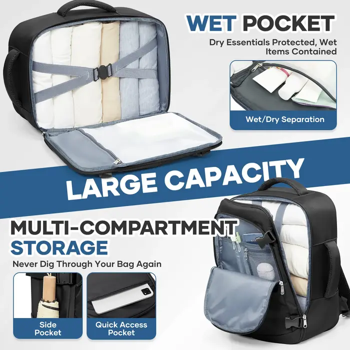 Sac à dos de voyage pour femmes et hommes