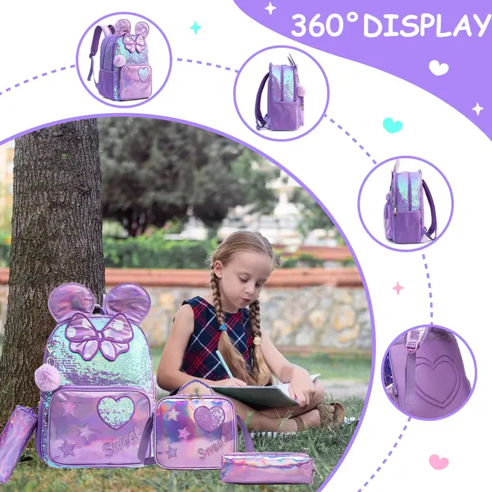 Sac à dos pour filles 16 pouces