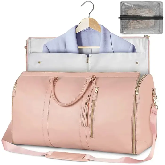 Sac de voyage 2 en 1 pour vêtements, sac de voyage pliable, sac de week-end étanche, sac de voyage d