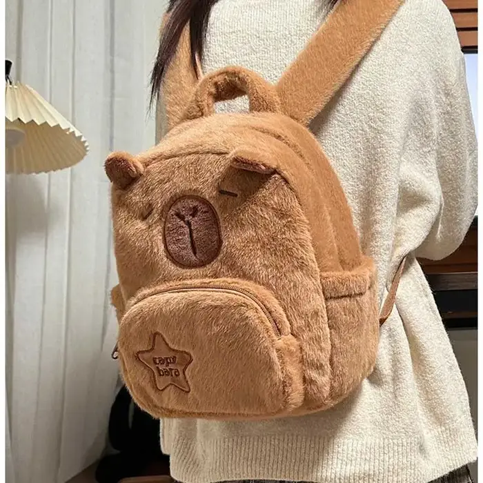 Capybara sacs à dos bébé éducation de la petite enfance mignon sac d'école enfant dessin animé maternelle sac à dos sac de voyage pour enfants cadeau
