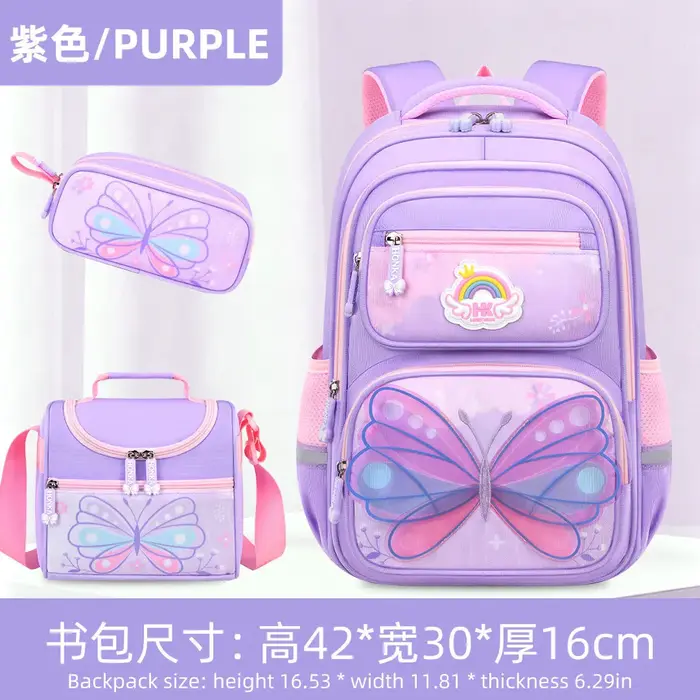 Lot de 3 sacs à dos scolaires pour enfants
