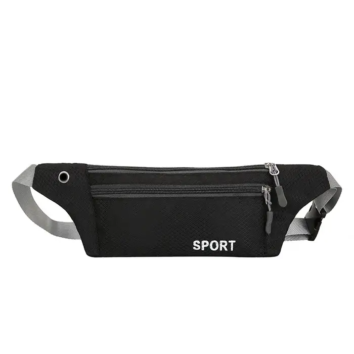 Sac de taille en nylon multifonction pour homme et femme