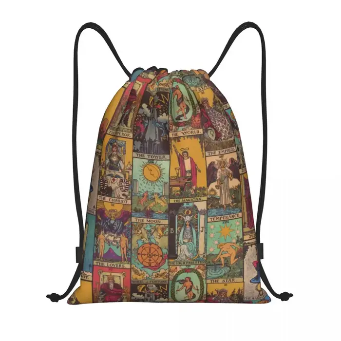 Sac à dos de sport personnalisé Raven Rage Proximité Wstring pour hommes et femmes, sacoche d'entraînement corbeau effrayant gothique, sorcière d'Halloween