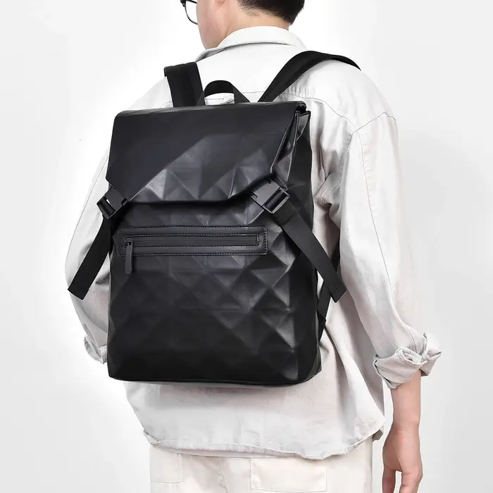 Sac à dos à motif géométrique pour hommes