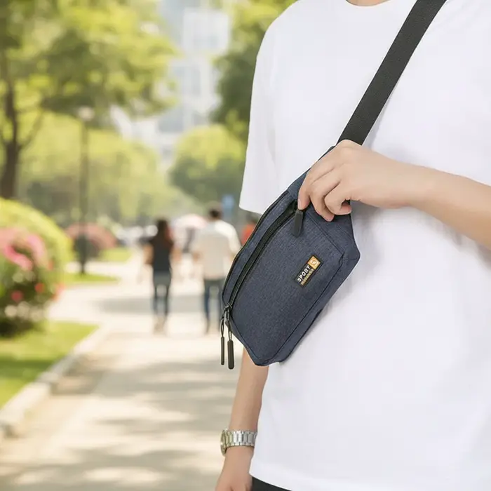 Nouvelle Collection Sacs Banane Multi-Poches pour Femme/Homme, Sacs de Ceinture en Toile, Sacs de Hanche, Portefeuilles Décontractés