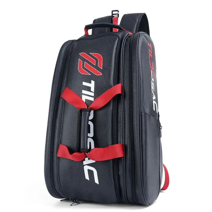 Sac à dos imperméable en PU pour raquettes de pickleball et de padel