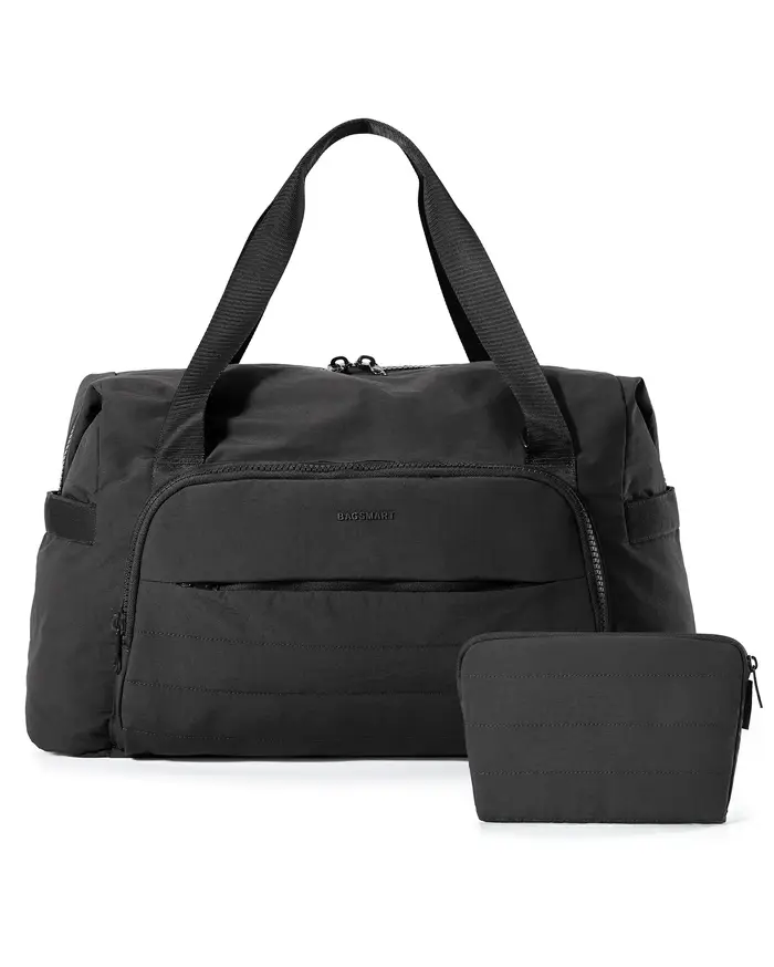 BAGSMART Sac de voyage 42L Grand sac de nuit pour week-end Sac de voyage d'affaires approuvé par la