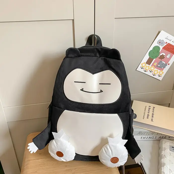 Sac à dos à motif de dessin animé pour femmes, sac à main de grande capacité, sac d'école de style m