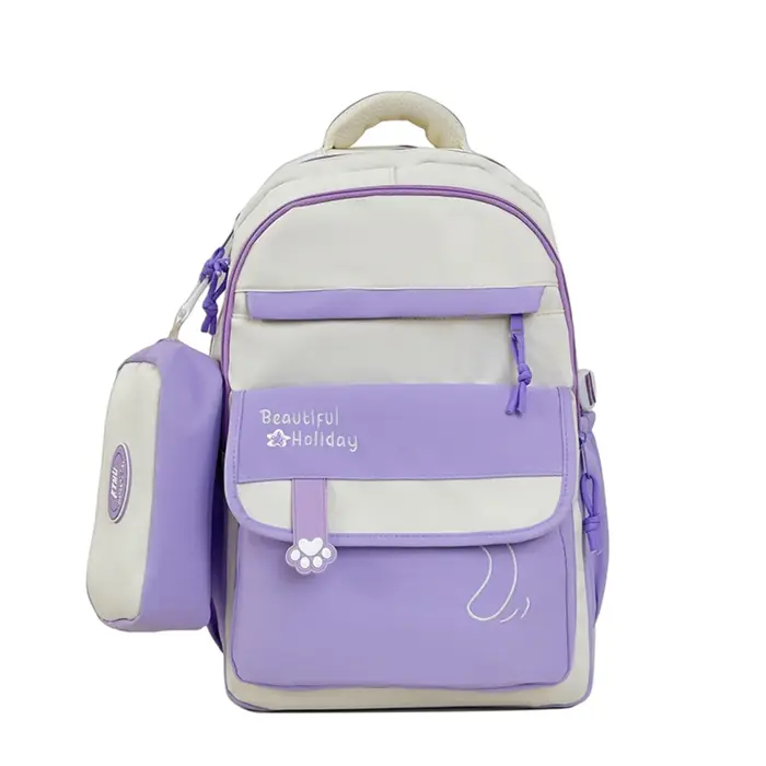 Nouveau sac à dos décontracté de grande capacité, couleurs contrastées, élégant, simple, léger, styl