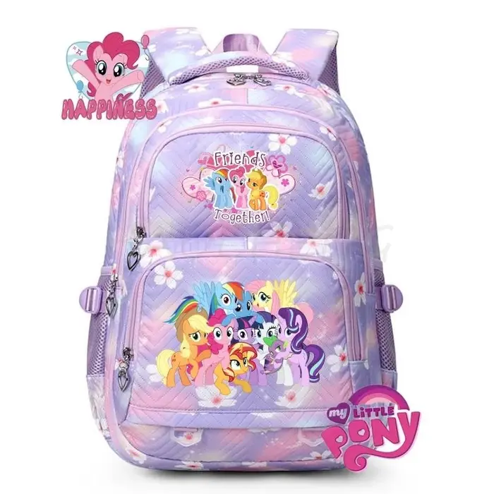Nouveau sac à dos My Little Pony, sacs d'école colorés de grande capacité pour filles, garçons, étudiants, adolescents, sac à dos décontracté pour femmes, Mochilas de voyage