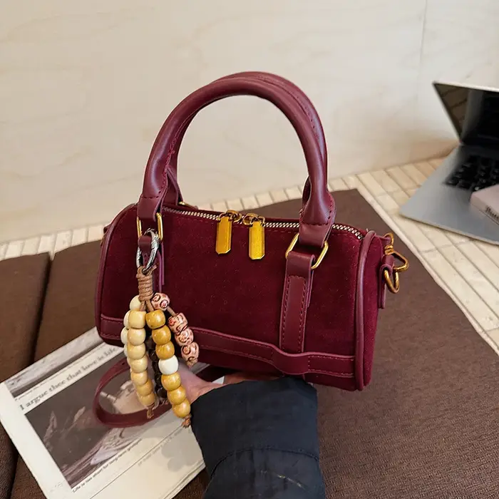Mini petit sac femmes 2025 polyvalent hiver daim cuir épaule sac à bandoulière dames concepteur Boston sac à main sac à café
