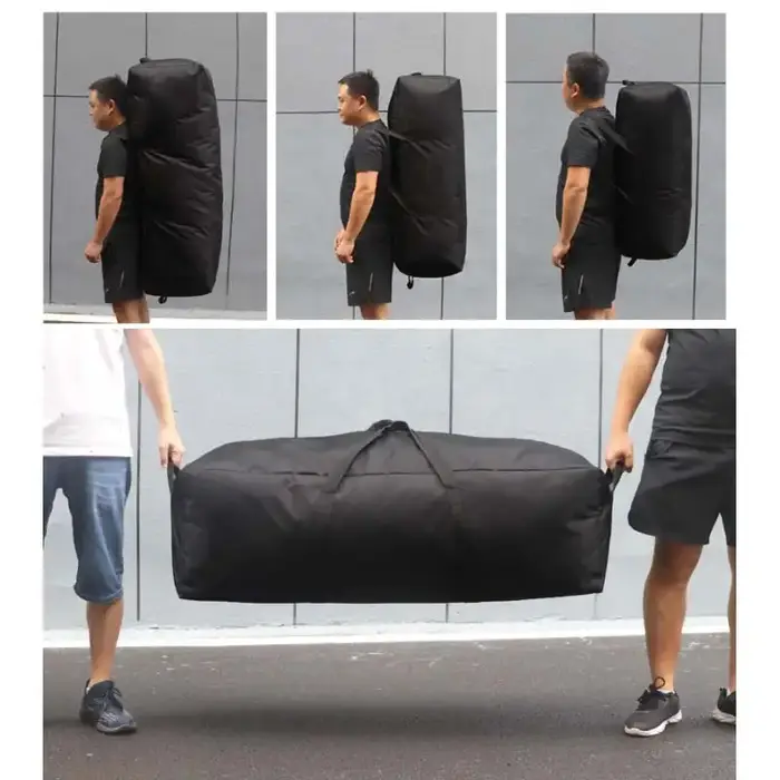 150L 100L 55L sac à main de voyage sac de Sport en plein air hommes noir grande capacité Fitness week-end nuit sacs
