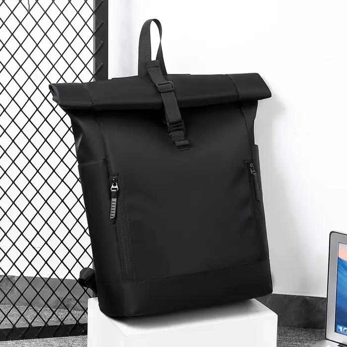 Sac à dos à roulettes pour hommes et femmes Sac à dos d'ordinateur étanche de 15