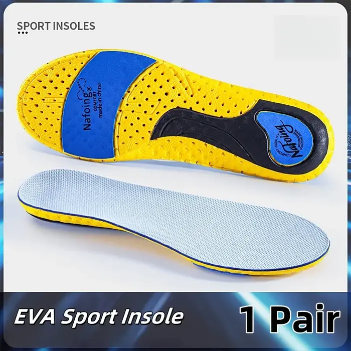 Semelles intérieures de chaussures de sport EVA grises, 1 paire, semelle intérieure de course pour pieds, paniers d'absorption des chocs, semelle de chaussure, Support de voûte plantaire, Inserts orth