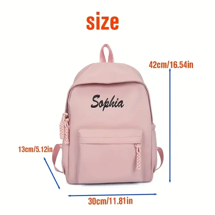 Sac à dos pour enfant brodé avec nom personnalisable