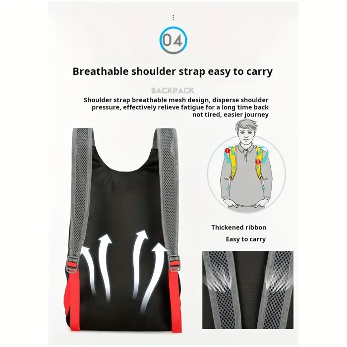 Petit sac à dos pliable ultra léger pour hommes et femmes