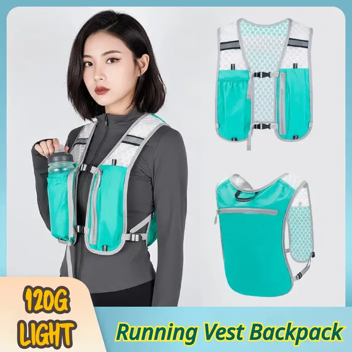 Sac à dos léger pour l'hydratation sportive, idéal pour la randonnée, la course à pied, le jogging, le cyclisme, le marathon, la course sur sentier, design réfléchissant