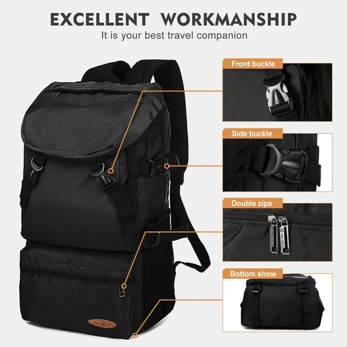 Sac de randonnée surdimensionné de grande capacité