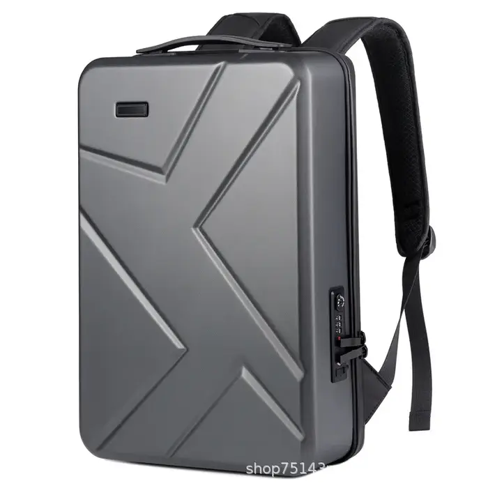 Sac à dos multifonctionnel pour homme, sac pour ordinateur portable, sac à coque rigide, grande capa