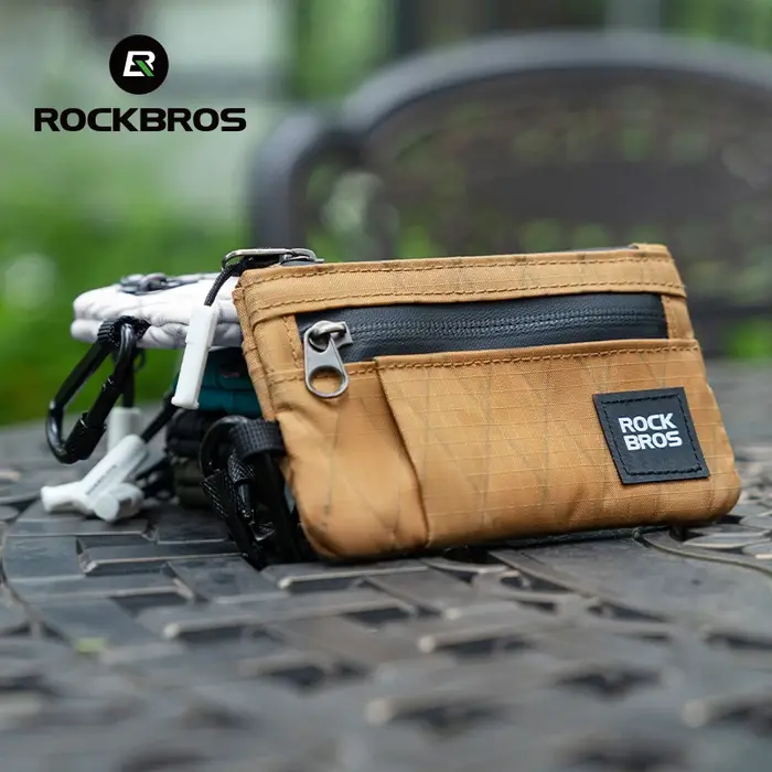 ROCKBROS sac de téléphone de cyclisme sac à main Portable léger boucle suspendue sac de carte multifonction article de stockage portefeuille sac de trajet