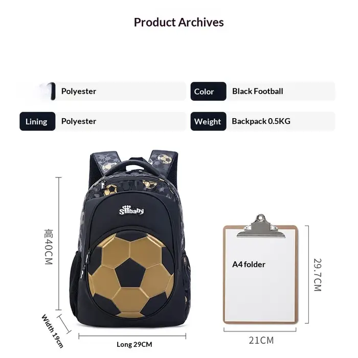 Sac à dos de football, sac à dos de sport de grande capacité