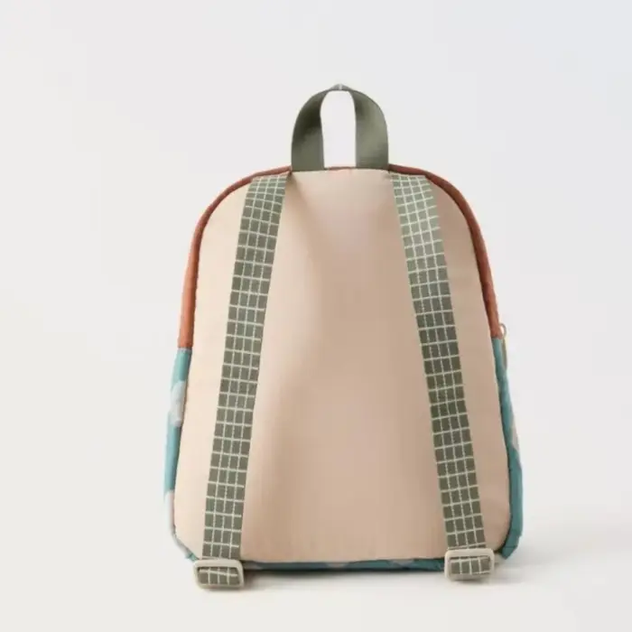 Sac à dos scolaire pour enfants avec broderie de voiture de dessin animé