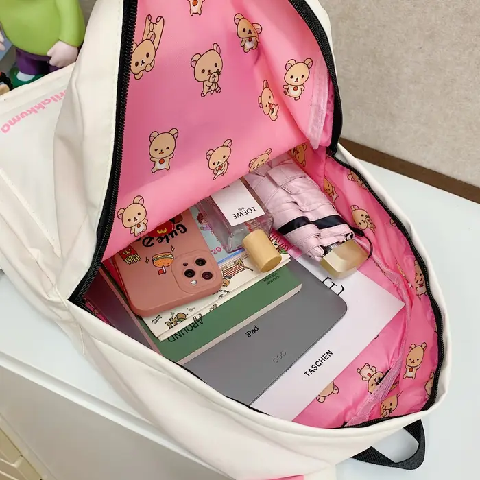 Chaud mignon ours Rilakkumas sac à dos grande capacité Anime dessin