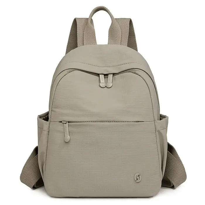 Sac à dos minimaliste élégant pour femmes, sac de voyage léger avec rangement de clés de téléphone,