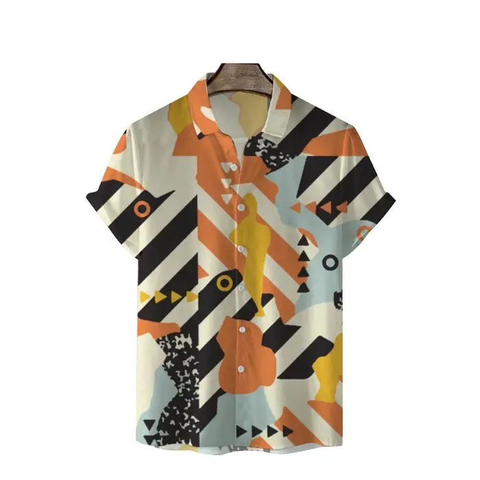 Chemise à fleurs hawaïennes pour hommes, cardigan abordable, revers décontracté, manches courtes, mi