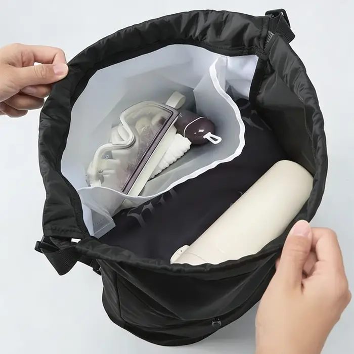Sac à dos de sport imperméable avec cordon de serrage pour basketball