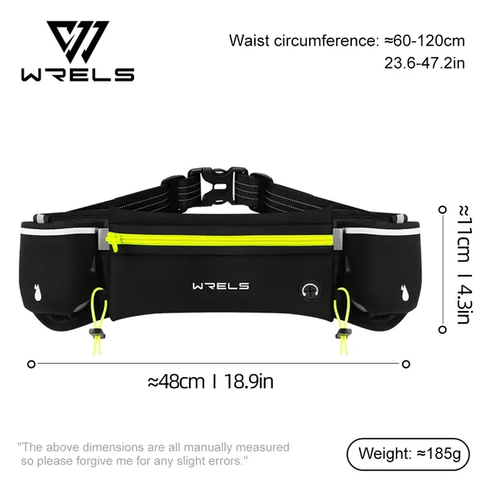 WRELS sac de ceinture de course amélioré avec bouteilles d'eau