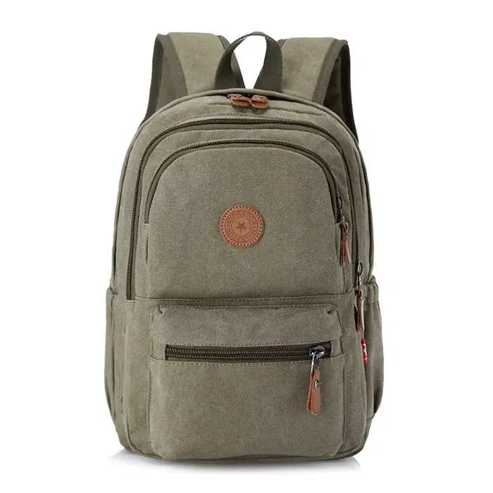 Version coréenne sac à dos à la mode sac à dos en toile décontracté unisexe voyage ordinateur sac d'
