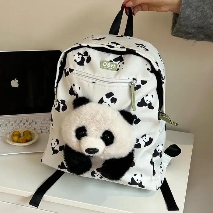 Panda He Hua sac à dos mode dessin animé mignon