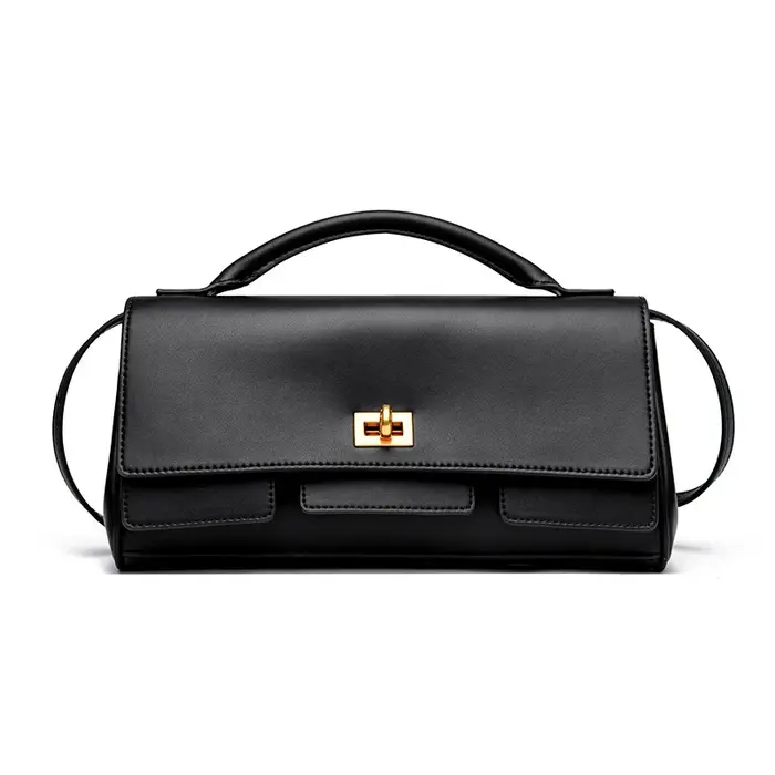 Petit sac fourre-tout pour femme, sac à bandoulière léger, sac à main noir, sac de navetteur simple