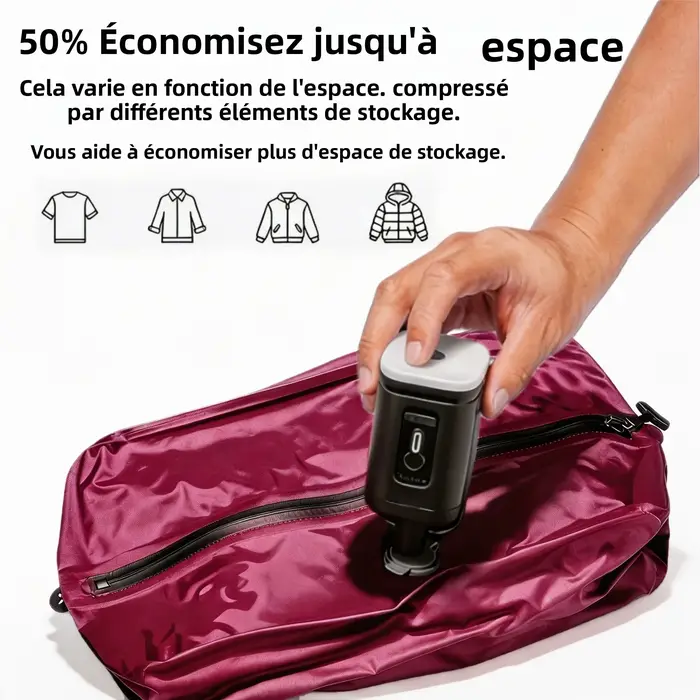 Sacs de compression roses pour les essentiels de voyage