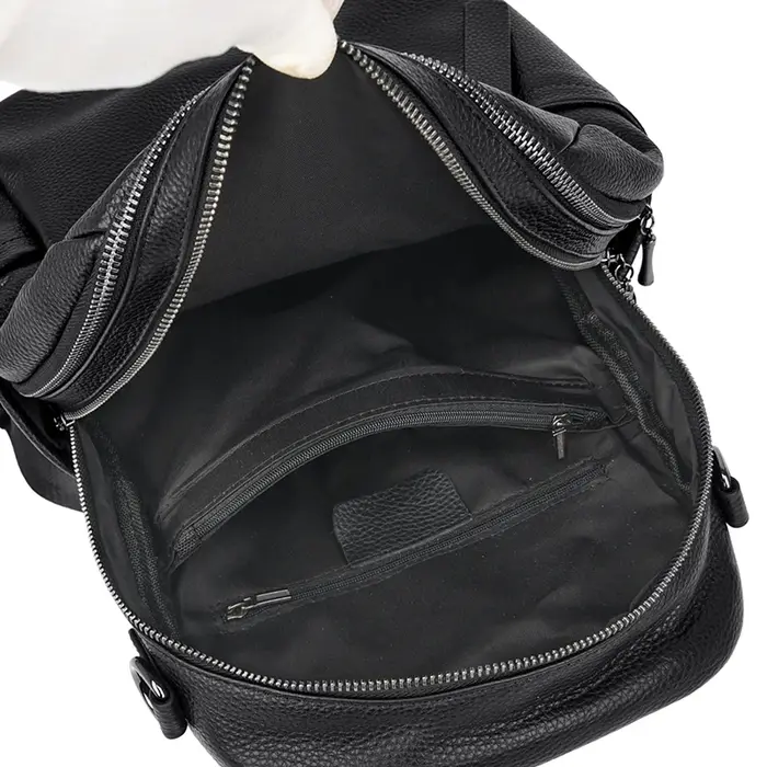 Sac à dos en cuir véritable pour femmes