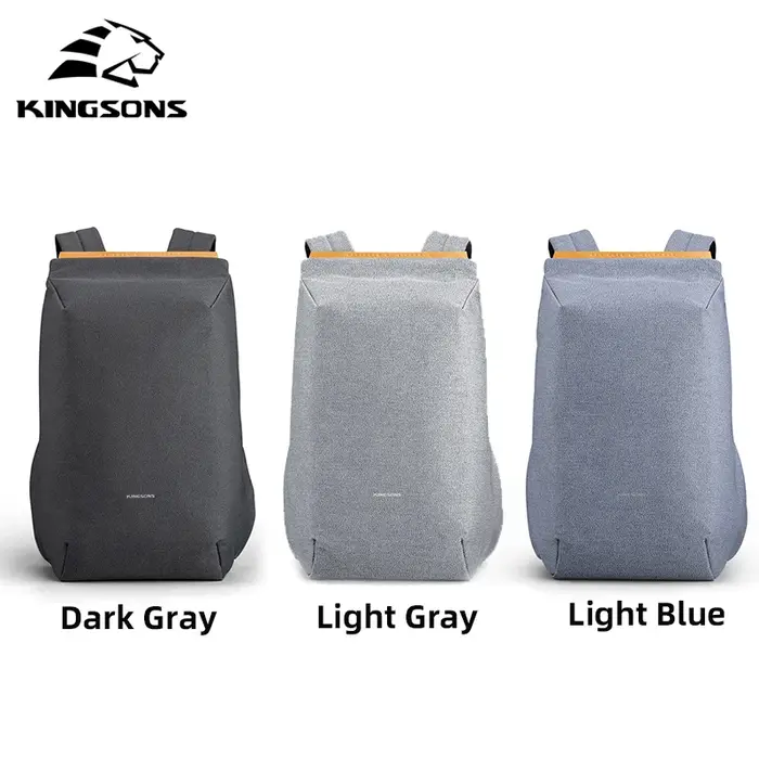Kingsons 2025 nouveau USB charge sac à dos pour ordinateur portable 15.6 pouces sac d'ordinateur