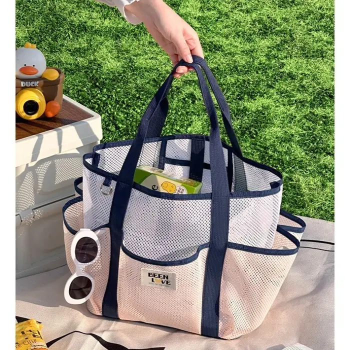 Sac fourre-tout de plage en maille respirante