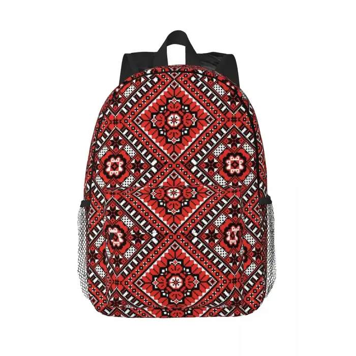 Sac à dos brodé d'ornement pour hommes et femmes, degré d'eau, école universitaire, sac Boho, sacs à