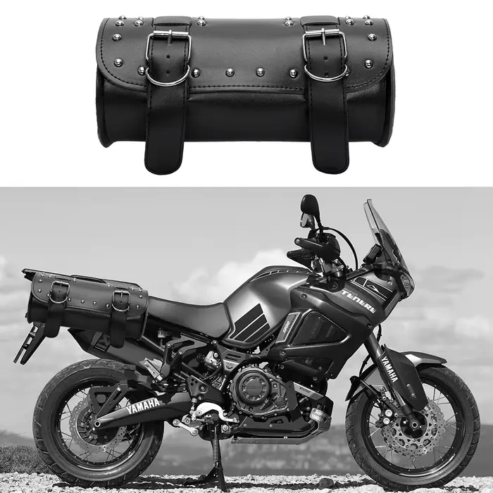 Sac à dos de Moto, sac de selle en cuir PU
