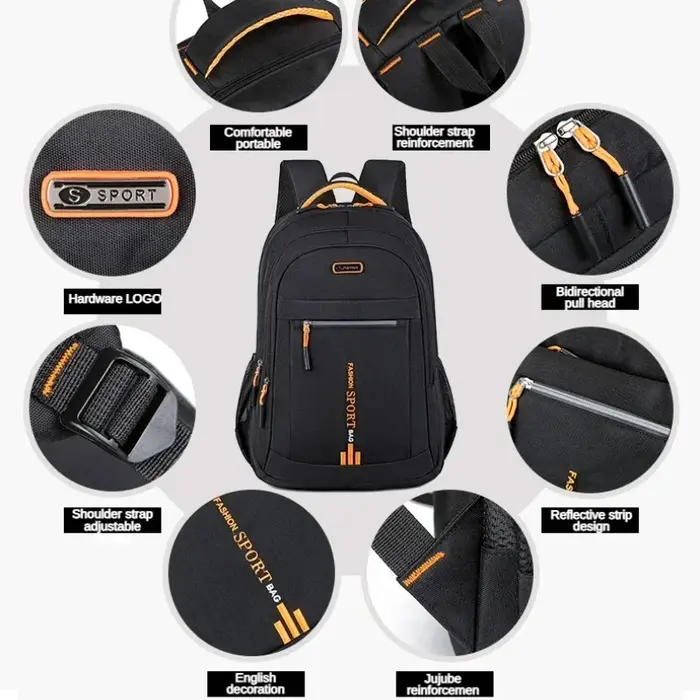 Sacs à dos pour hommes Oxford sac à dos étanche sac d'ordinateur d'affaires sac à dos de voyage décontracté cartable pour lycéens
